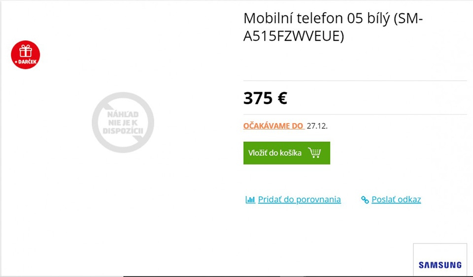 Giá bán Galaxy A51