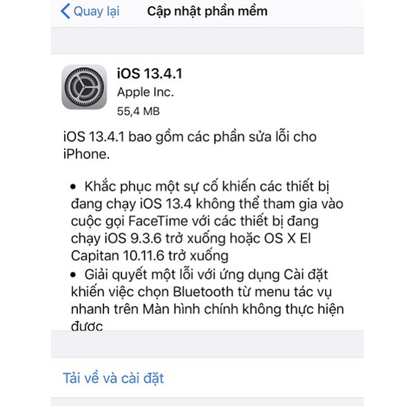 Apple chính thức phát hành iOS 13.4.1 và iPadOS 13.4.1 cho người dùng