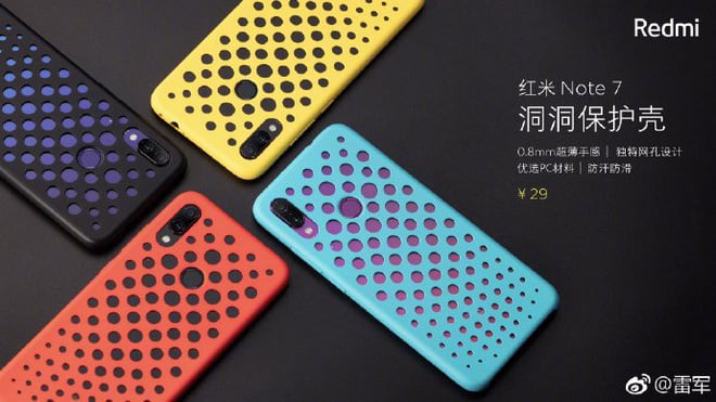 di động v24h Xiaomi Redmi Note 7 vừa ra mắt chiếc case "dép tổ ong" như iPhone 5C ảnh 1