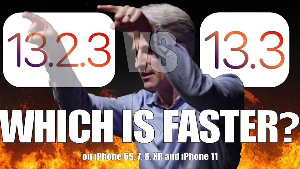 So sánh tốc độ iOS 13.3 và iOS 13.2.3