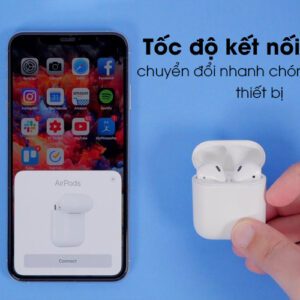Tai nghe Bluetooth AirPods 2 Wireless charge Apple MRXJ2 Trắng kết nối nhanh chóng