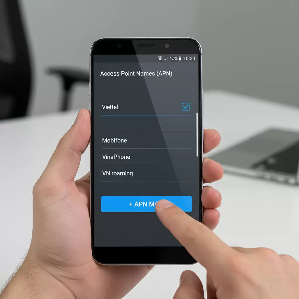 Thiết lập lại APN là bước quan trọng để khắc phục lỗi kết nối 4G