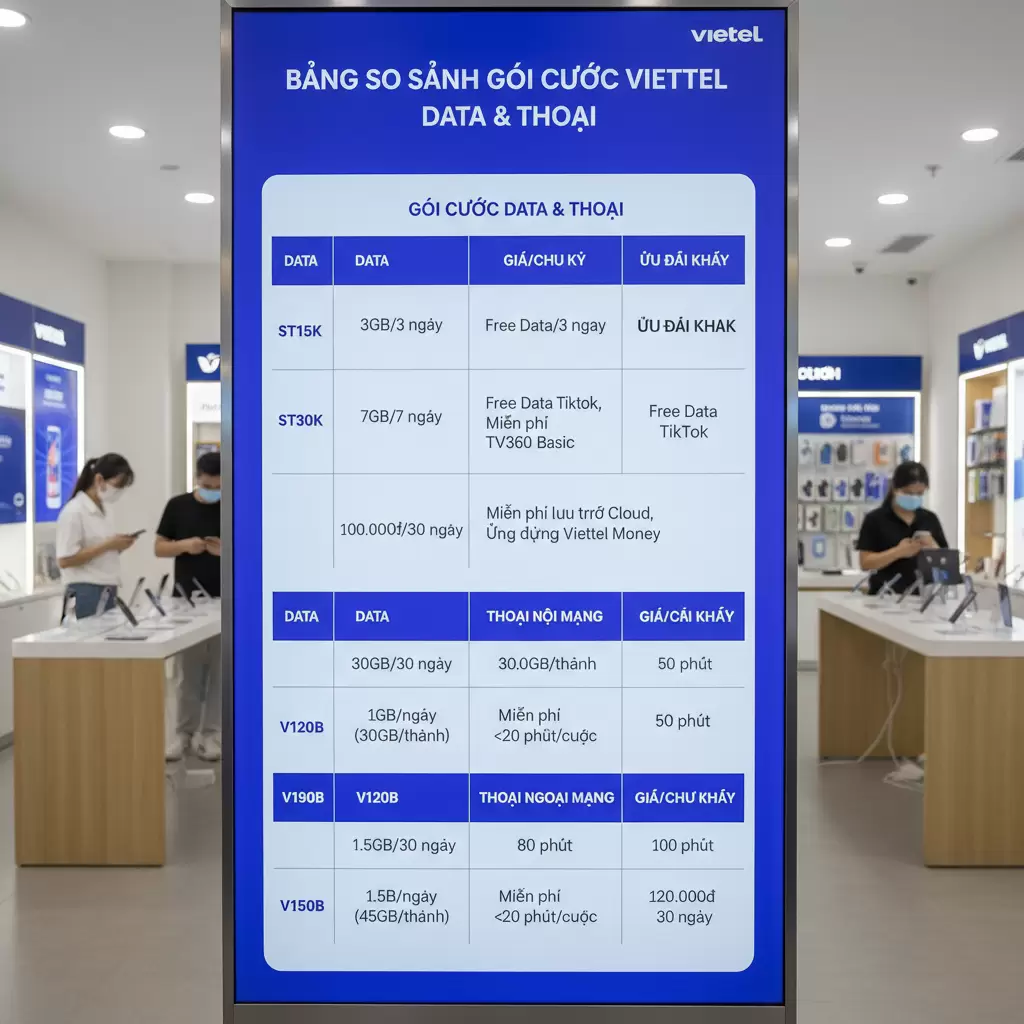 gemini_image_1767120698-1 So sánh chi tiết các gói cước Combo Viettel giúp khách hàng lựa chọn giải pháp phù hợp nhất theo nhu cầu sử dụng