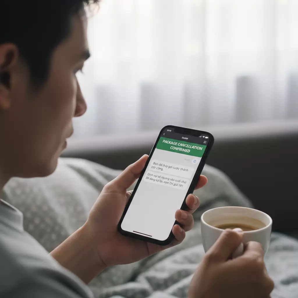 gemini_image_1767131072 Kiểm tra thông tin gói cước trước khi thực hiện thao tác hủy