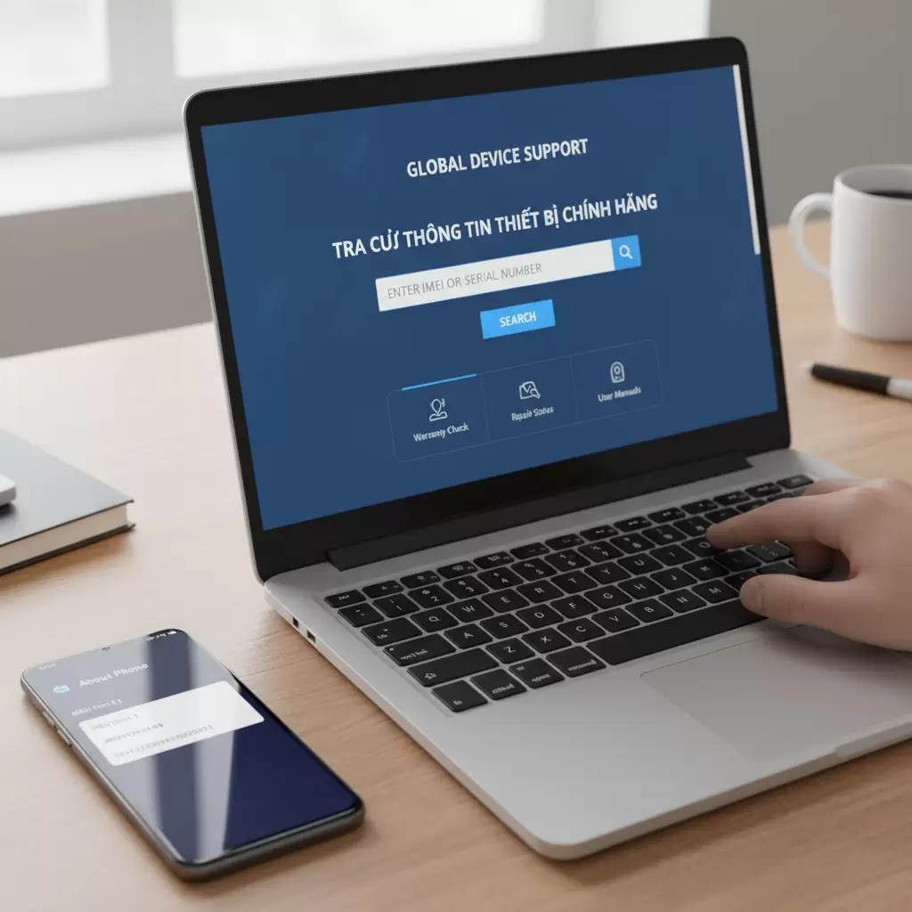 Sử dụng số IMEI để tra cứu thông tin hỗ trợ eSIM chính xác từ nhà sản xuất giúp xác minh khả năng tương thích